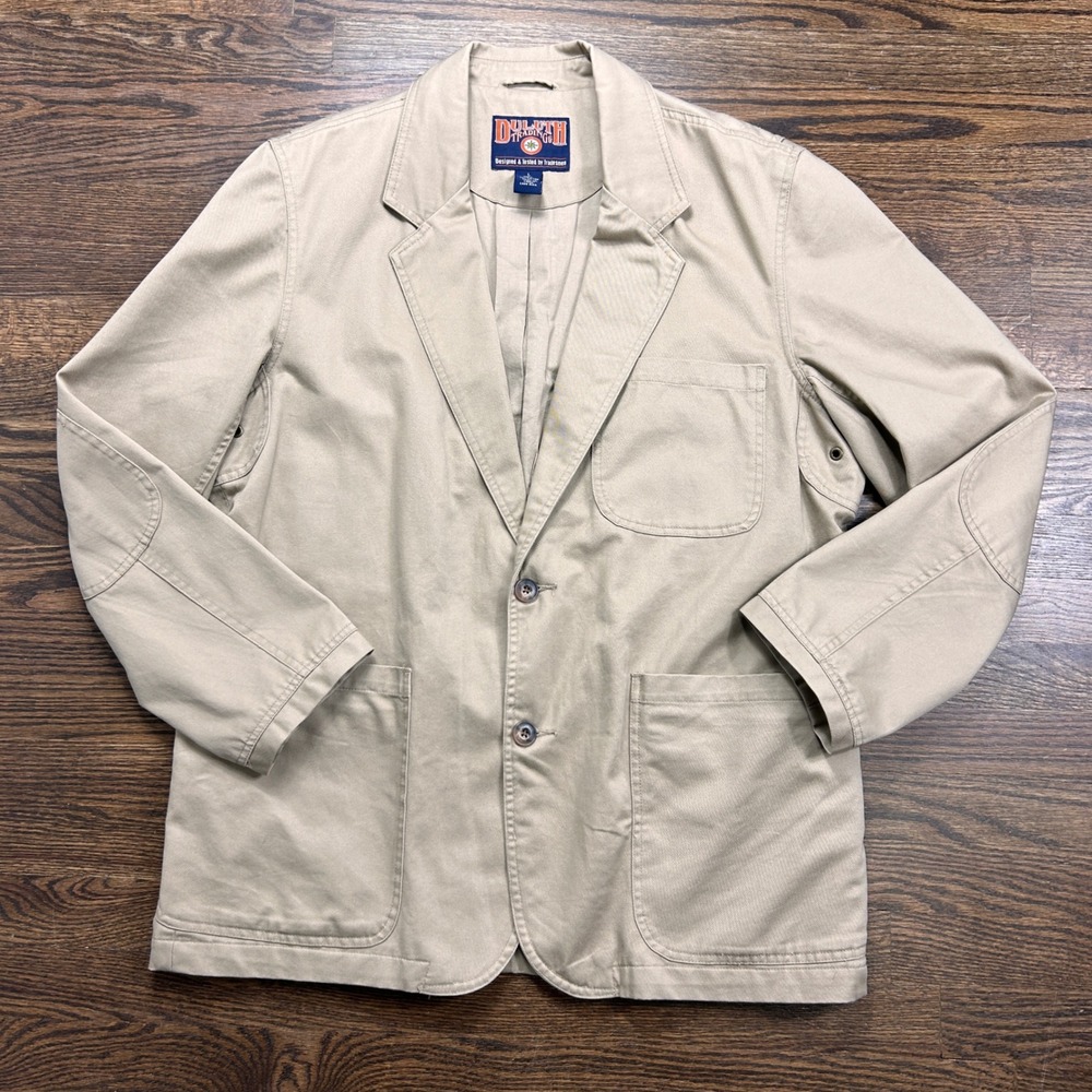 Duluth Trading Co Beige Field Blazer Jacket